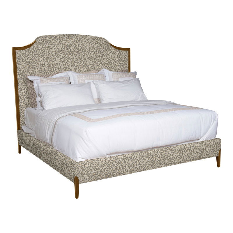 Lillet Upholstered Bed, Dove Gray, Kimoni Natural, No