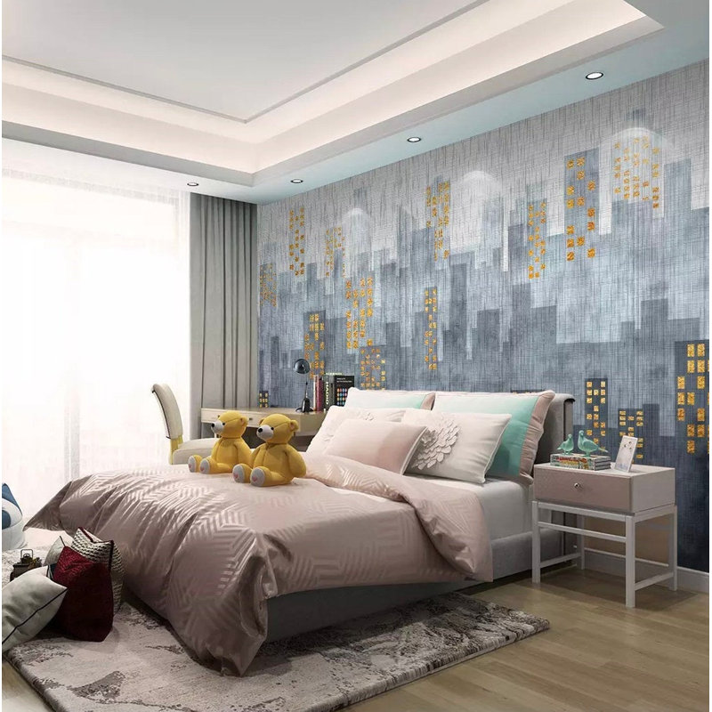 Papier peint amovible Cityscape Modern Modern City, L 98,04 po x l 150 po