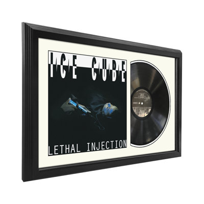 Disque encadré Ice Cube «Lethal Injection» avec passe-partout blanc