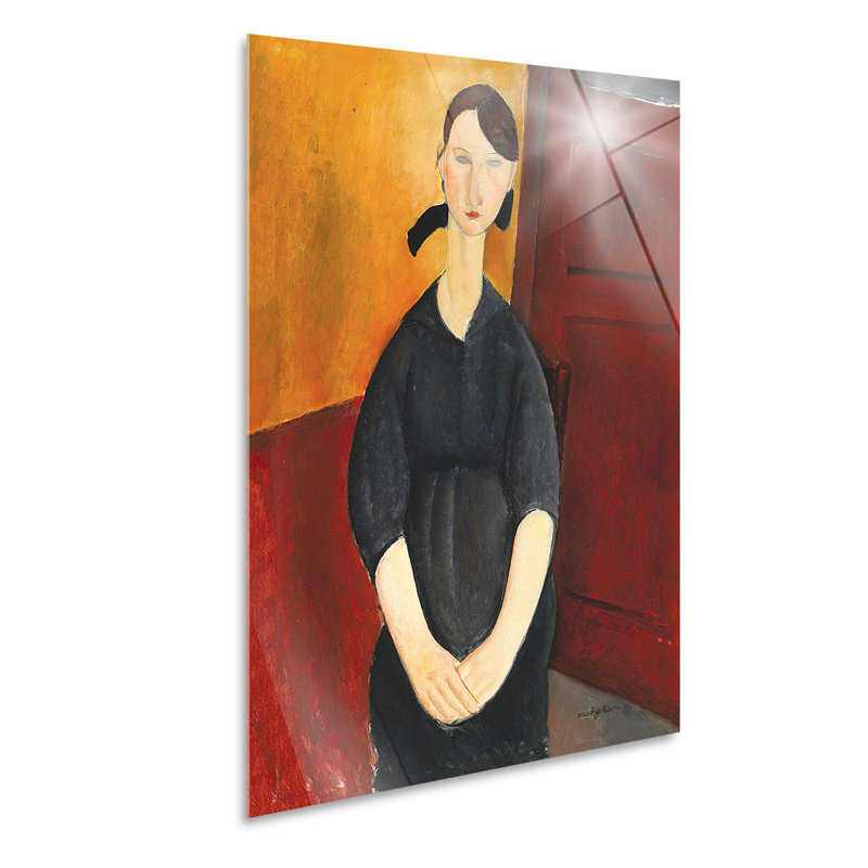 Paulette Jordain by Amedeo Modigliani - No Frame Painting, Plastic/Acrylic, 100cm H x 70cm W