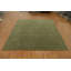 Élégant tapis vert Gabbeh 10 x 10 avec motifs subtils