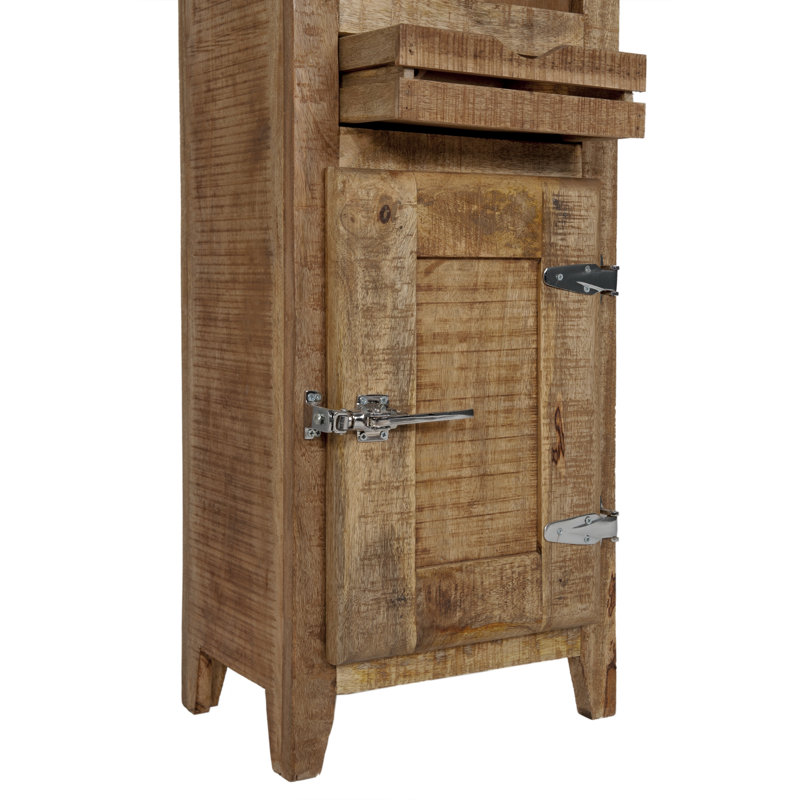 Ottomar Solid Wood Freestanding Linen Cabinet
