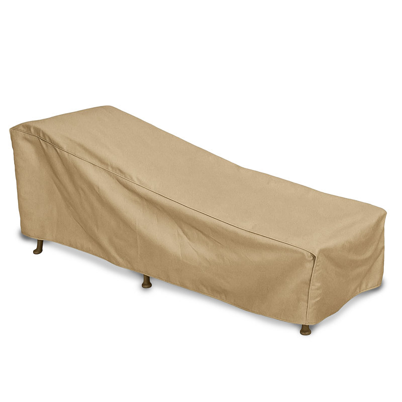 Housse de terrasse méridienne de terrasse à tissage étroit, Taupe classique