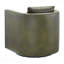 Fauteuil d'appoint cylindrique à fonction rotative - vert recouvert de cuir synthétique pour patio extérieur-1194396549