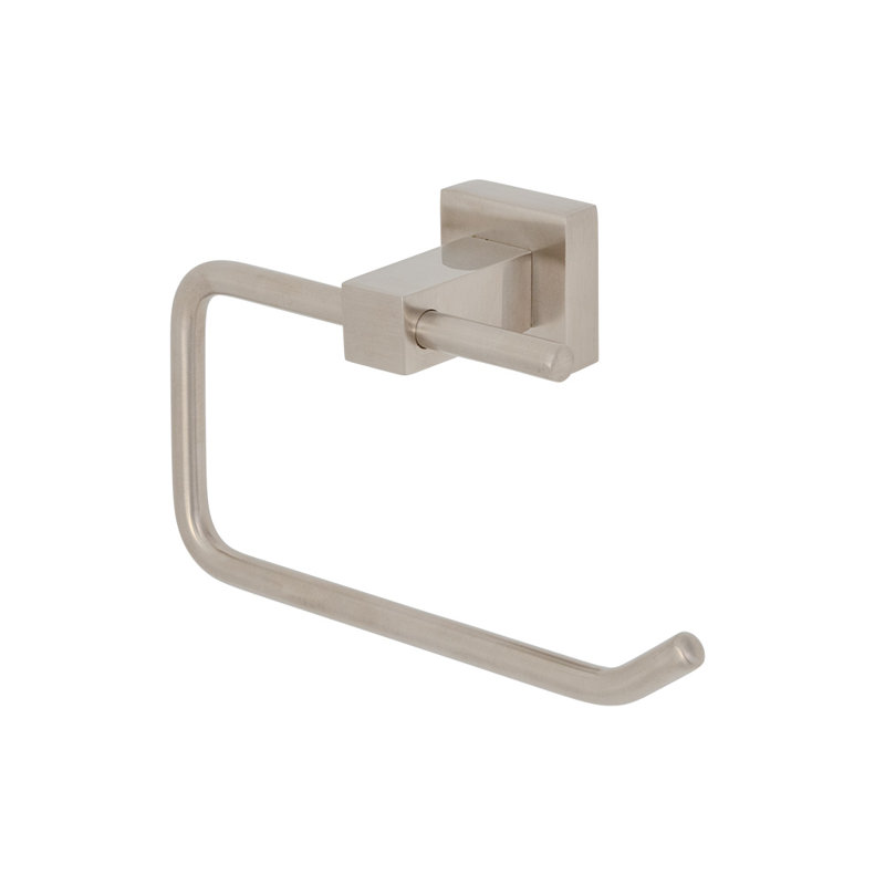 Kubista Wall Mount Toilet Paper Holder, Brushed Nickel