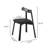 Hanes 2-Piece Modern Upholstered Rubber Wood Faux Leather Dining Chair-2139923900