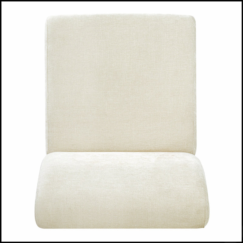 Fauteuil d'appoint moderne - Revêtement en tissu, structure en noyer, capacité de 136 kg (300 lb) pour salon, chambre et entrée