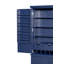 Grande armoire de rangement autoportante en bois avec 8 portes, 3 tablettes réglables, 7 tiroirs et 8 supports à vin pour une organisation efficace-1289533890