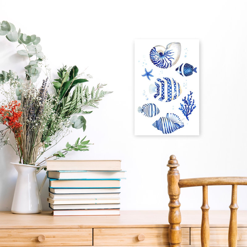 Inspired by the Tranquil Beauty of the Ocean 1 Piece Wrapped Canvas Wall Art, 45.72 cm H x 30.48 cm W