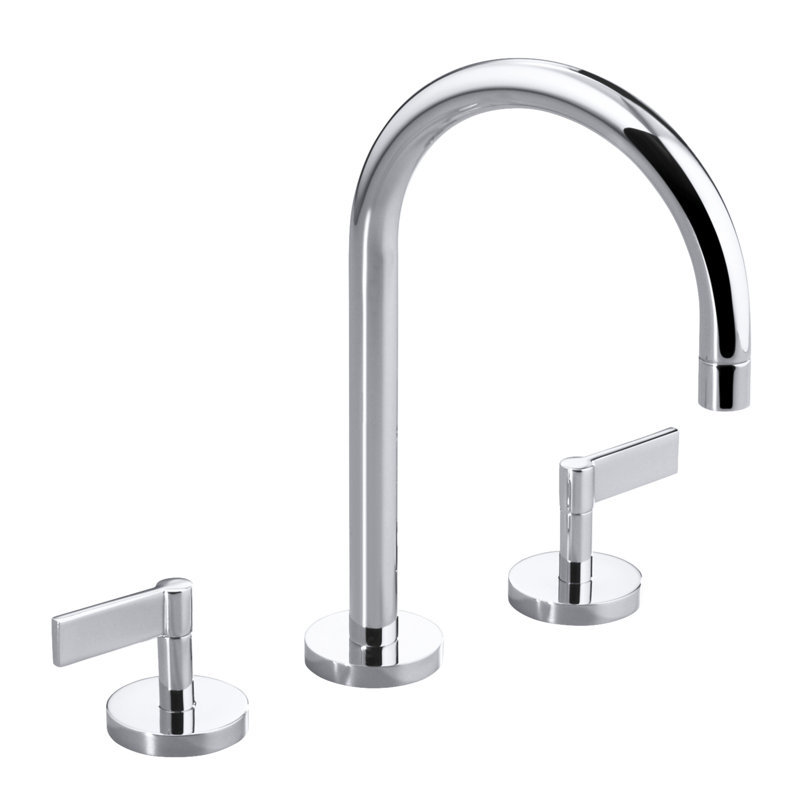 One™ Widespread Bathroom Faucet, Chrome, Lever Handle