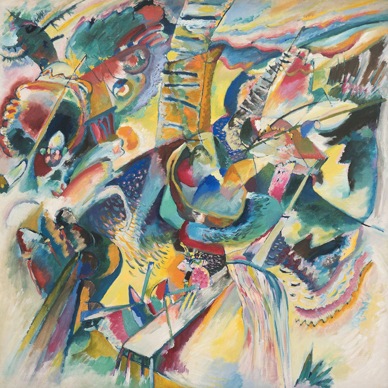 Improvisation Klamm by Wassily Kandinsky - Wrapped Canvas Art Prints, 90cm H x 90cm W x 4cm D