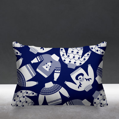 Outdoor Reversible Throw Pillow