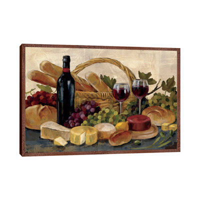 Tuscan Evening Wine by Silvia Vassileva - Print on Canvas