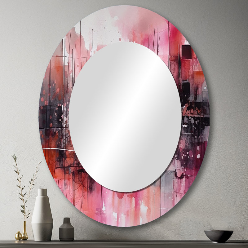 Miroir mural Modern Midist Century III Modernist Expressions, 43 po x 33 po