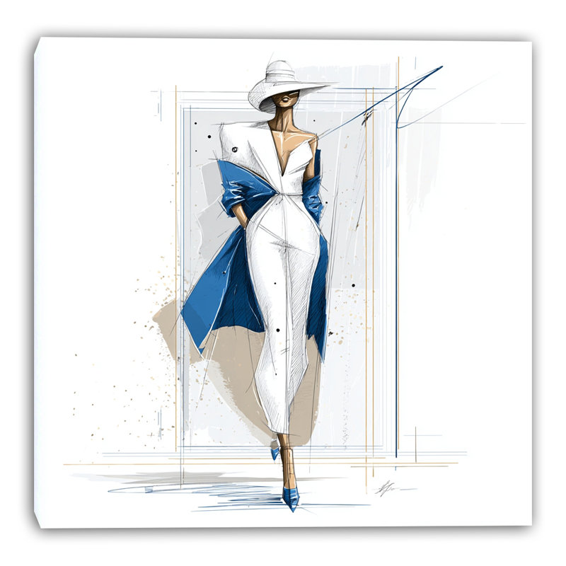 Art mural sur toile Coastal Grace, L 20 po x H 20 po x P 1,5 po