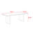 Simple black solid wood rectangular dining table-103255367