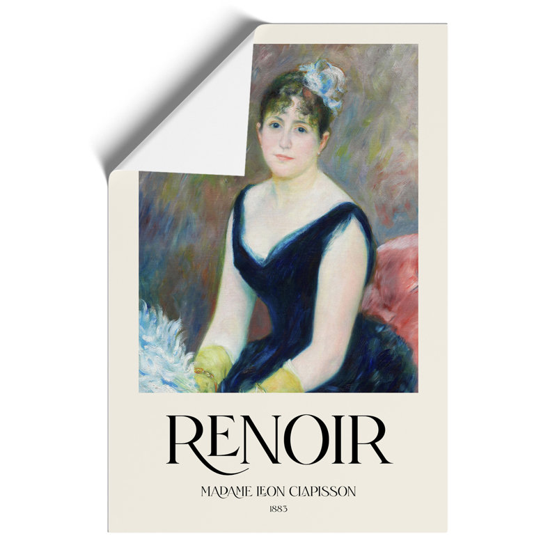 Madame Leon Clapisson by Pierre-Auguste Renoir - No Frame Print, 59cm H x 42cm W x 0.1cm D