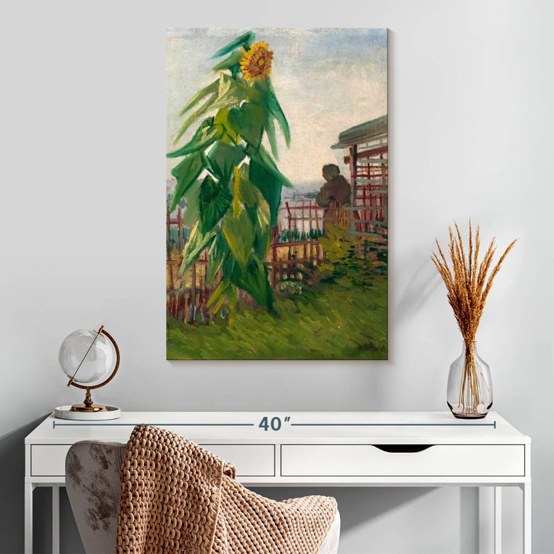 Harnek Allotment With Sunflower, 30" H x 20" W