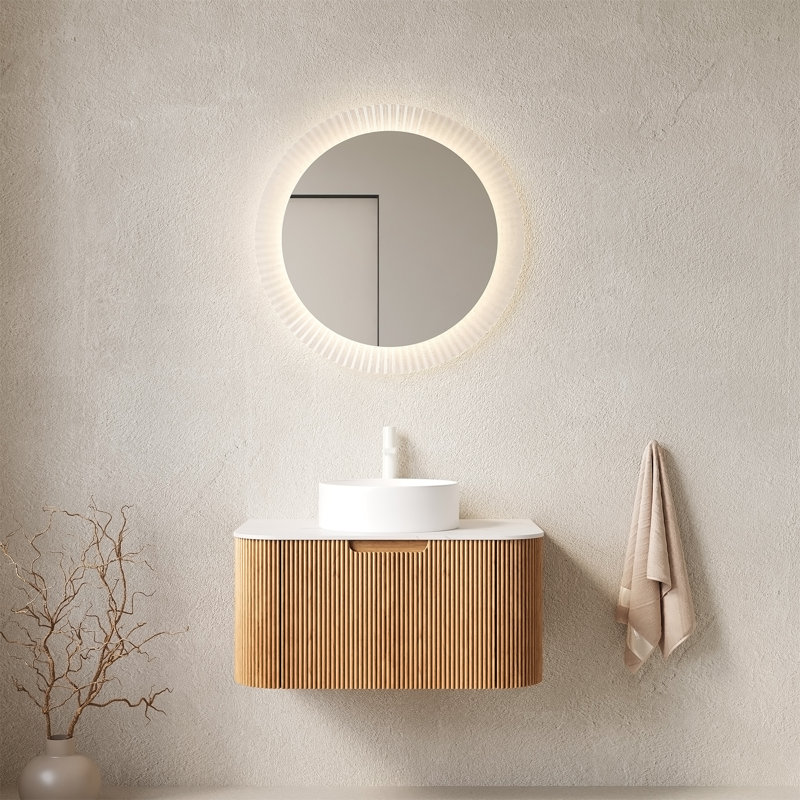 Meuble-lavabo pour salle de bain 30 po Dina, Brun, L 30 po