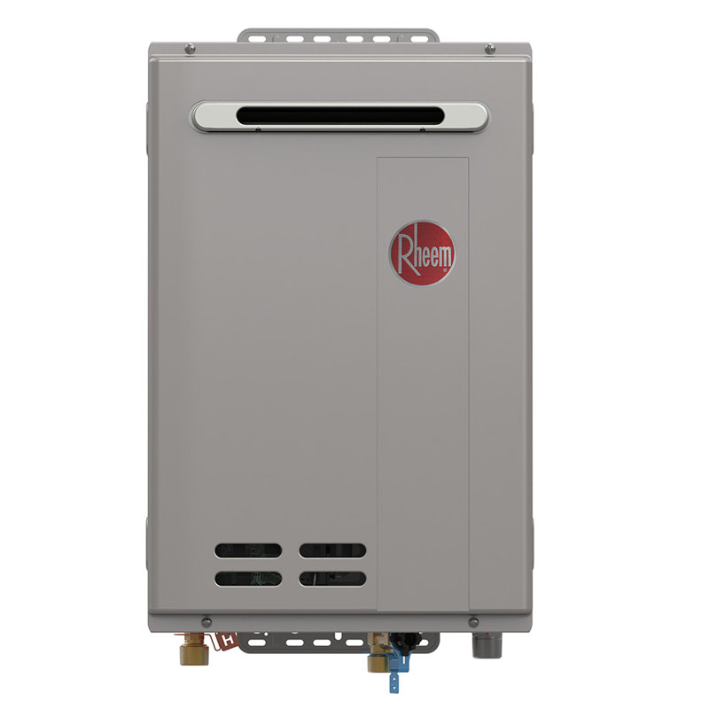 Rheem High Efficiency Non-Condensing Outdoor 8.4 GPM Tankless Gas Water Heater, Natural Gas