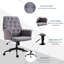 Chaise de bureau à domicile, chaise de bureau d'ordinateur à hauteur ajustable et capitonnée avec roues pivotantes et accoudoirs rembourrés-878341646-878341644-878341643