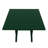 Square Outdoor Dining Table Umbrella Hole , 43 " W 43 " D-1799862456