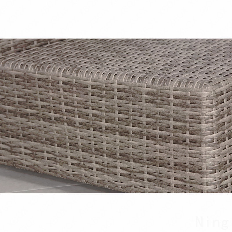 Ensemble de canapé de patio en osier pour 4 personnes avec coussins