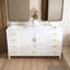 Meuble-lavabo en bois massif 60 po avec comptoir en quartz-133086559