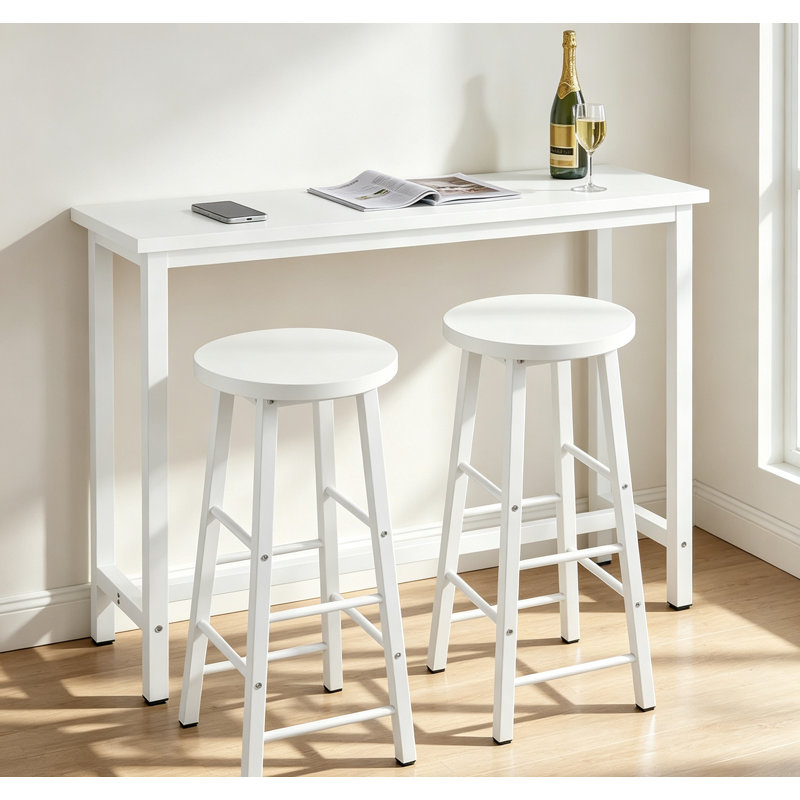 120cm Bar Set, White