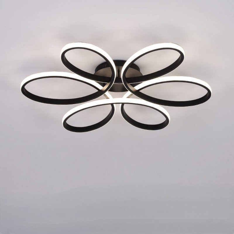 Semi Flush Mount, Black