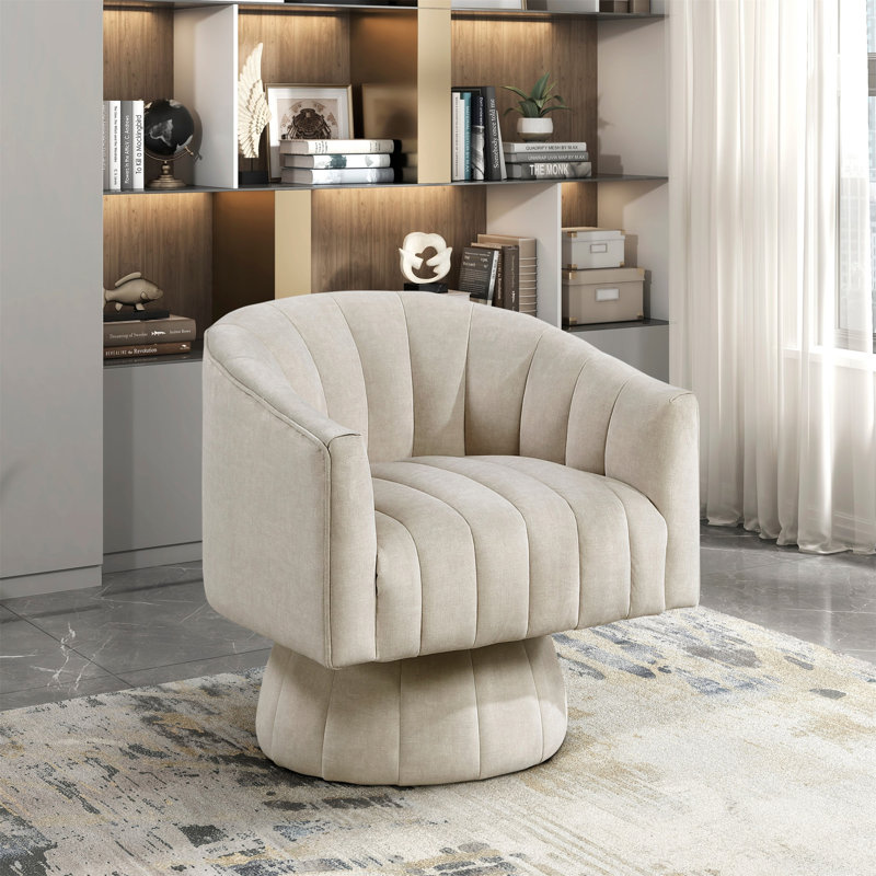 Fauteuil d'appoint moderne en velours, Taupe