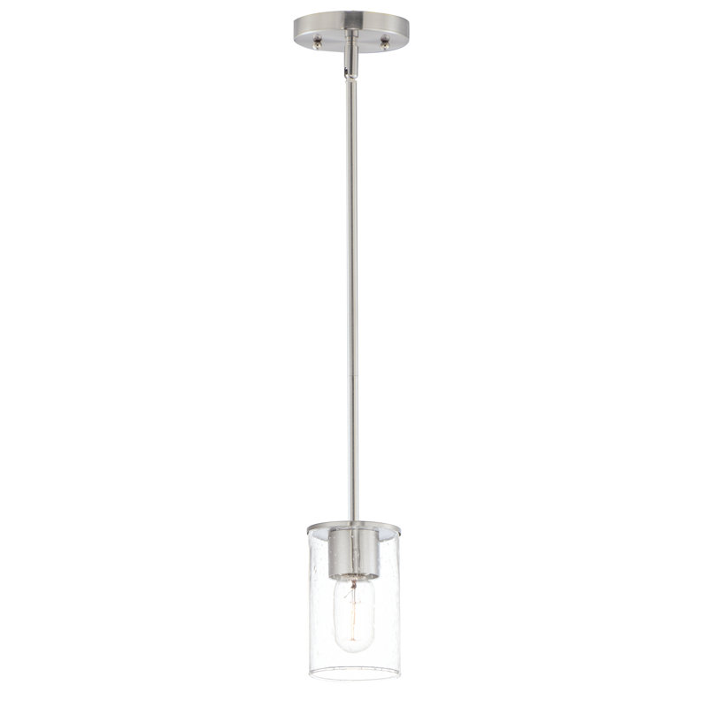 Mini-luminaire suspendu Ceana, Nickel satiné