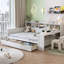 Daytonon en bois pleine grandeur avec tablettes de rangement, Antonin multifonctionnel avec deux tiroirs et bureau d'étude-441389979