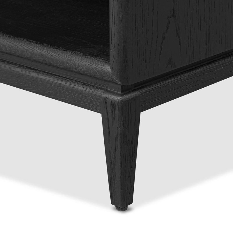 Rosenell Open Nightstand, Black
