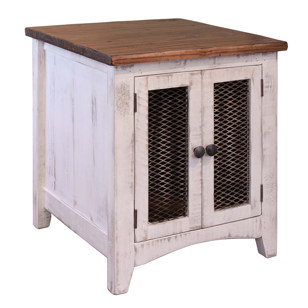 Dansby 2 Mesh Doors Accent Cabinet Gracie Oaks Base 