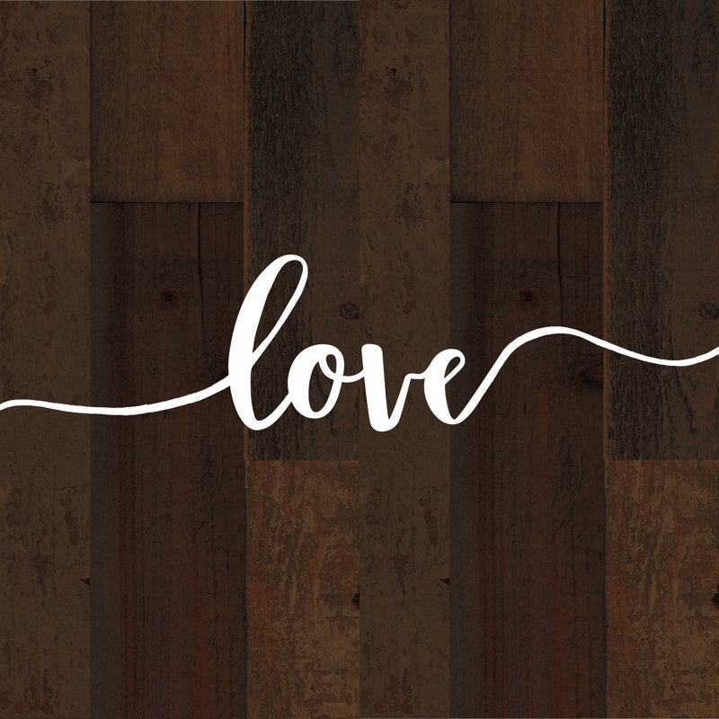 Love On Boards - Wrapped Canvas Print, 76cm H x 76cm W x 3.8cm D