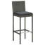 Tabouret de bar d'extérieur 29,9 po avec coussin-88716015-88716016