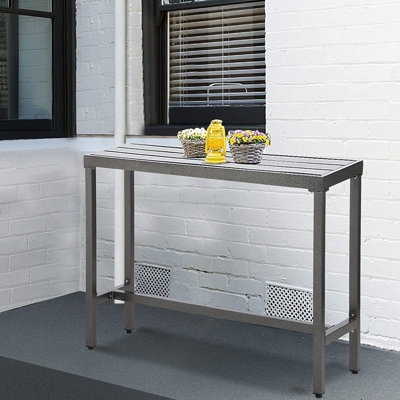 Counter Height 36.97'' Iron Bar Table