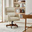 Lundgren Transitional Vegan Leather Tilting Executive Chair With Lumbar Support And Solid Base-1581064054