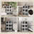 32 Gal Stackable Storage Bins With Lids, 3 Packs Collapsible Closet Organizers And Storage, Plastic Drawer Storage Container On Wheels With 5-Sided Access, Doors For Blankets-1181655702