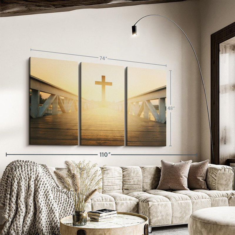 " Beyond The Cross ", 48" H x 74" W x 1.25" D
