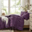 3 pièces d'édredon pour grand lit, mauve, microfibre, édredon champêtre et embellissements à cravate, blotti toute l'année, taille en microfibre mauve avec motif, ultra doux pour une utilisation, standard 100, facile-118893512
