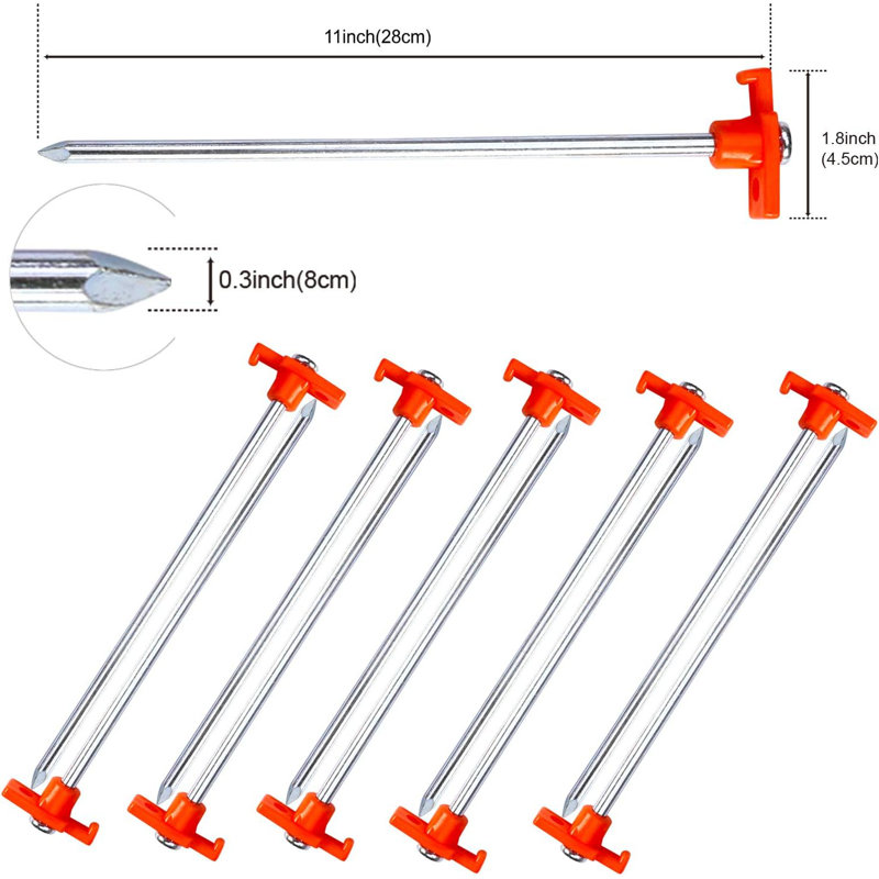 Tente pour 11 personnes Nail, Orange