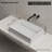 MonBlari 24 X 14" Solid Surface Bathroom Vessel Sink Matte White-120971973-131530042