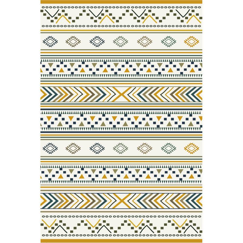 Tapis intérieur / extérieur en polypropylène tissé à la machine Klarisa, Rectangle 4 pi 4 po x 6 pi 3 po