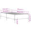Vidaxl Bed Frame Engineered Wood And Metal-693526091-693526092