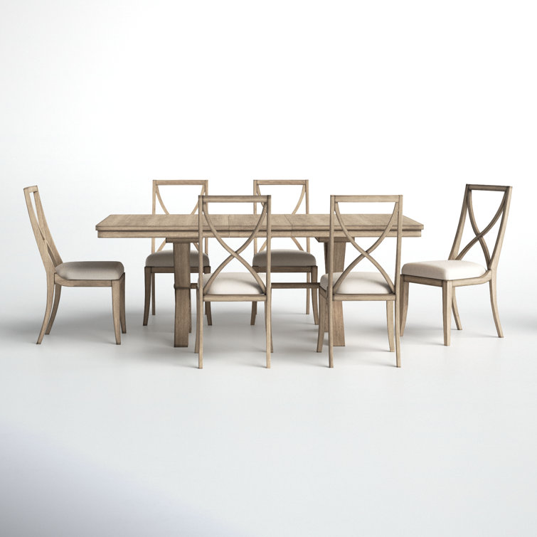Regan 6 - Person Extendable Trestle Dining Set