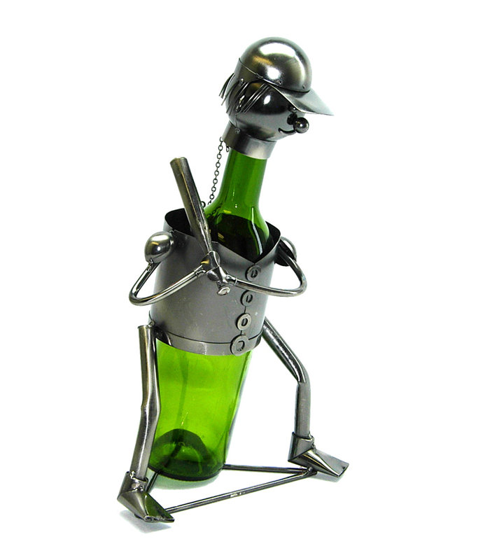 Tabletop Wine Bottle Rack in Silver