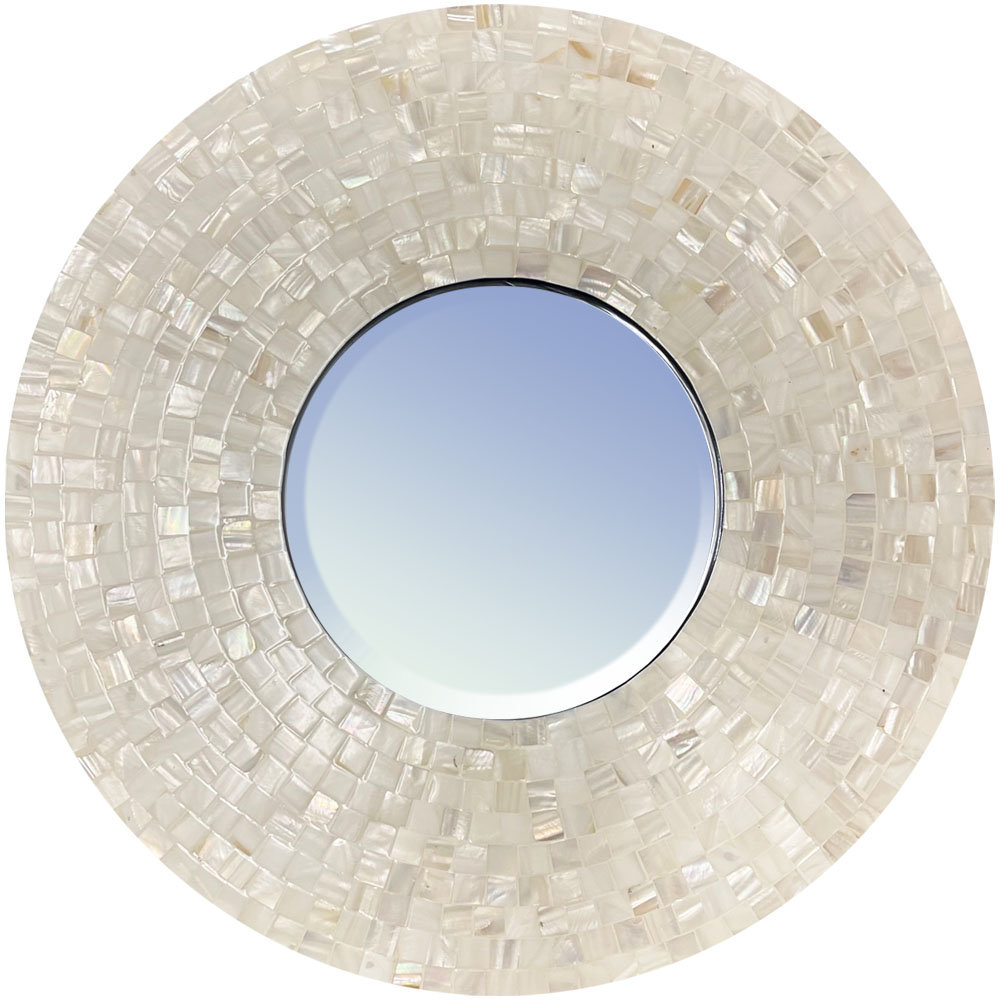 Small Round Nautical Mirror for Wall - 9 Inch