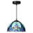 10.25"W Stained Glass Traditional Dome Shade Pendant-475500074